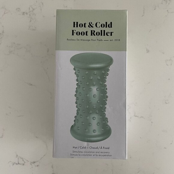 Indigo Hot & Cold Non Toxic Silica Massager Foot Roller Mint Green Sz OS NWT - Picture 6 of 6